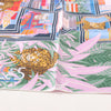 Hermès Carré 90 Double Face "Les Douze Leopards" Silk handkerchief in Multicolor Secondhand