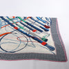 Hermès Carré Geant "Fouets et Badines" Cashemere & Silk Scarf in Multicolor Secondhand