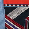 Hermès Carré Géant "SANGLES EN ZIGZAG" Cashmere x Silk scarf in Blue x Red Secondhand