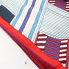 Hermès Carré Géant "SANGLES EN ZIGZAG" Cashmere x Silk scarf in Blue x Red Secondhand