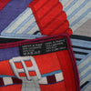 Hermès Carré Géant "SANGLES EN ZIGZAG" Cashmere x Silk scarf in Blue x Red Secondhand