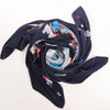 Hermès Carré Géant "Robe Legere" Cashmere x Silk handkerchief in Navy Blue Secondhand