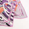 Hermès Carré Géant "De La Mer Au Ciel" Cashmere & Silk Scarf in Pink Secondhand