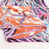 Hermès Carré Géant "De La Mer Au Ciel" Cashmere & Silk Scarf in Pink Secondhand