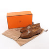 HERMES Constance Leather Loafer in Brown, Size 36 EU Secondhand