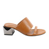 HERMES Cornelia Leather Sandals in Brown, Size 39 EU Secondhand