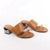 HERMES Cornelia Leather Sandals in Brown, Size 39 EU Secondhand