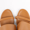 HERMES Cornelia Leather Sandals in Brown, Size 39 EU Secondhand