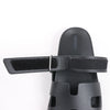 HERMES Cypre Leather Sandals in Black, Size 38.5 EU Secondhand