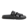 HERMES Cypre Leather Sandals in Black, Size 42 EU Secondhand