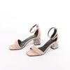 HERMES Glam Chaîne d'Ancre Suede Sandals in Beige, Size 37 EU Secondhand