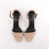 HERMES Glam Chaîne d'Ancre Suede Sandals in Beige, Size 37 EU Secondhand
