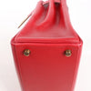 HERMÈS Kelly 28 Le Tournay Box Leather 2Way Handbag in Rouge ○U:1991 Secondhand