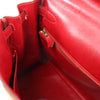HERMÈS Kelly 28 Le Tournay Box Leather 2Way Handbag in Rouge ○U:1991 Secondhand