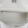 HERMÈS Kelly 40 Le Tournay Taurillon Clemence Handbag in White □D: 2000 Secondhand