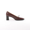 HERMES Kelly Leather Pumps in Brown, Size 38 EU Secondhand
