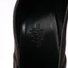 Secondhand HERMES Leather & Suede Strap Heels in Black, Size 38 EU