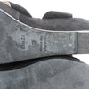 HERMES Leather & Suede Wedge Sole Sandals in Black, Size 37 EU Secondhand