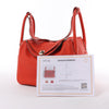 Hermes Lindy 30 Veau Swift Rouge Tomate Silver Metal Fittings 2Way Handbag X: 2016 Secondhand
