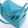 Hermes Lindy 30 Veau Swift 2Way Handbag in Turquoise □K: 2007 Secondhand