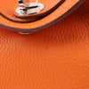 Hermes Lindy 34 Taurillon Clemence Orange Silver Metal Fittings Handbag □P:2012 Secondhand