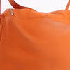 Hermes Lindy 34 Taurillon Clemence Orange Silver Metal Fittings Handbag □P:2012 Secondhand