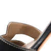 HERMES OASIS Leather Sandals in Black, Size 36.5 EU Secondhand