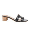 HERMES OASIS Leather Sandals in Black, Size 36.5 EU Secondhand