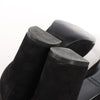 Hermes Saint Germain Kelly Metal Fittings Suede Ankle Boots in Black, Size 37 EU Secondhand