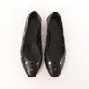 Hermès Serie Button Punching Sack Leather Ballet Flats un Black, Size 39 EU Secondhand