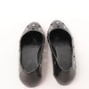 Hermès Serie Button Punching Sack Leather Ballet Flats un Black, Size 39 EU Secondhand