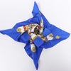 Hermès Carré 90 "LES TAMBOURS" Silk handkerchief in Blue Secondhand