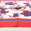 Hermès Carré 90 "Ex Libris" Silk handkerchief in Red Secondhand