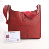 Secondhand Hermes Evelyn 2 33 GM Taurillon Clemence in Rouge □H: 2004