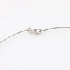 Hermes Pop H Necklace Metal × 925 in Ecru x Silver Secondhand