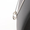 Hermes Pop H Necklace Metal × 925 in Ecru x Silver Secondhand