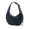 Gucci Mini GG Marmont Matelasse Calfskin Half Moon Bag Secondhand