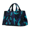 Prada Canvas Camouflage Canapa Logo Satchel Secondhand