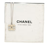 Chanel Silver Plated Enamel CC Pendant Necklace Secondhand