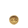 Chanel CC Gold Plated Round Brooch Secondhand