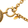 Chanel CC Gold Plated Round Pendant Necklace Secondhand