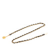Chanel Gold Plated Leather Woven Medallion Chain Belt Secondhand