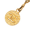 Chanel Gold Plated Leather Woven Medallion Chain Belt Secondhand