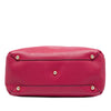 Burberry Medium Leather and House Check Canvas Banner Satchel Secondhand
