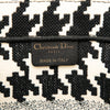 Dior Medium Canvas Houndstooth Embroidered Book Tote Secondhand