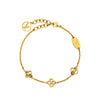 Secondhand Louis Vuitton Gold Plated Flower Full Bracelet