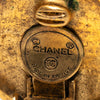 Chanel Gold Plated CC Round Clip On Earrings Secondhand