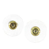 Chanel Gold Plated Crystal Faux Pearl CC Drop Push Back Earrings Secondhand