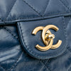 Chanel Medium Quilted Glazed Calfskin Bubble CC Flap Secondhand