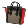 Celine Nano Tricolor Nubuck and Drummed Calfskin Luggage Tote Secondhand